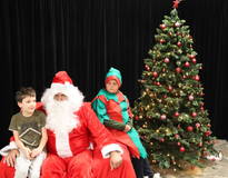 Obraz przedstawiający Spotkanie ze Świętym Mikołajem