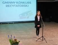 Obraz przedstawiający Gminny Konkurs Recytatorski, edycja 2025