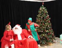 Obraz przedstawiający Spotkanie ze Świętym Mikołajem