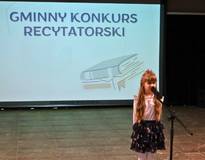 Obraz przedstawiający Gminny Konkurs Recytatorski, edycja 2025
