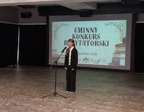 Obraz przedstawiający Gminny Konkurs Recytatorski. Edycja 2026.