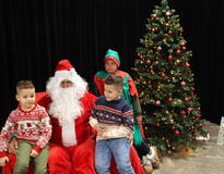 Obraz przedstawiający Spotkanie ze Świętym Mikołajem