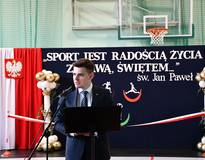 Obraz przedstawiający Uroczyste otwarcie sali gimnastycznej w Kukowie