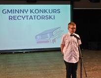 Obraz przedstawiający Gminny Konkurs Recytatorski, edycja 2025